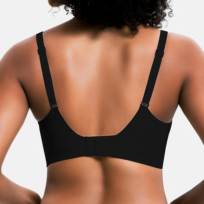 Abodenice Wireless Womens Comfortable Wireless Bras Push Up Bralettes Seamless Tshirts Bras Deep V