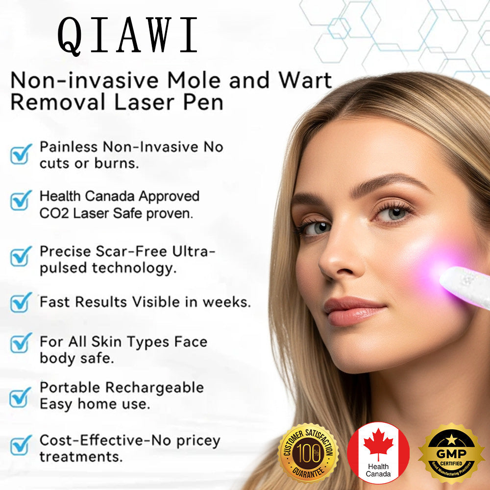 ✨QIAWI All-in-One CO₂ Laser Eraser Pen | Removes Moles, Warts, Skin Flaws & Pigmentation