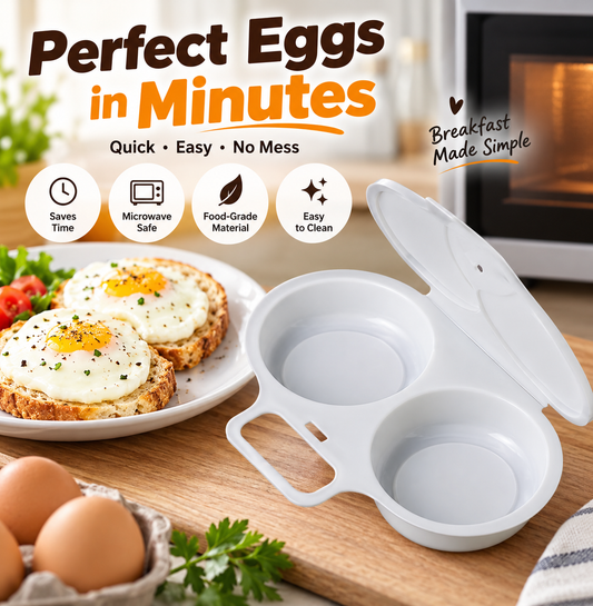 🔥Microwave Egg Cooker – Perfect Eggs in Minutes, No Pan Needed