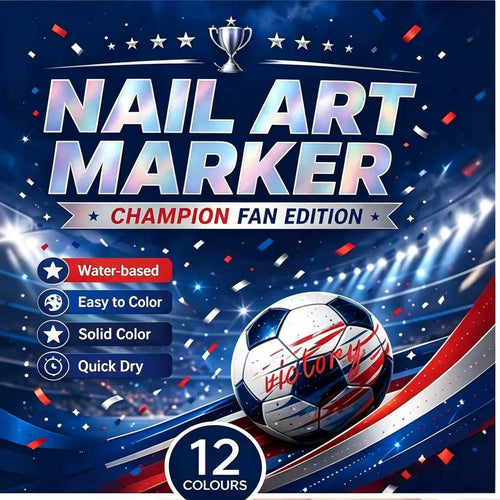 Game Day Fan Nail Art Kit – 12 Vibrant Colors for Stunning Team-Inspired Nails