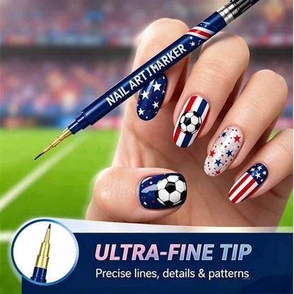 Game Day Fan Nail Art Kit – 12 Vibrant Colors for Stunning Team-Inspired Nails