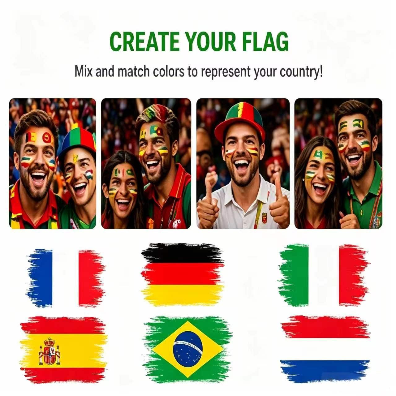 3-Color Face Paint Stick – Show Your Team Pride in Seconds!