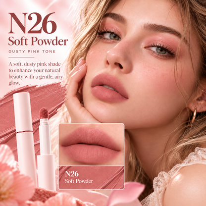 Soft-Blur Velvet Matte Lip Cream – Buildable Cushion Lip Color, 10 Shades