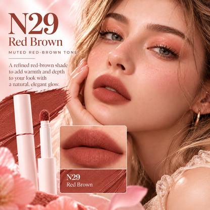 Soft-Blur Velvet Matte Lip Cream – Buildable Cushion Lip Color, 10 Shades