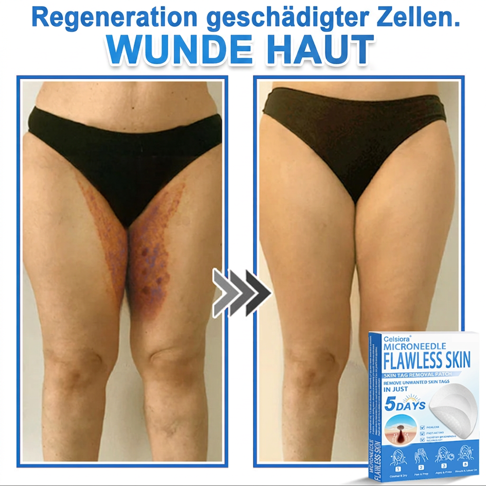 👩‍⚕️ Celsiora® 2-in-1 Mikronadel- & Hydrokolloid-Pflaster | Entferner für erhabene Muttermale, Akne, flache Warzen & Hautanhängsel | Verbessert Falten, Narben & Hautunreinheiten | Unsichtbare Stern-Pickelpflaster für Gesicht & Körper
