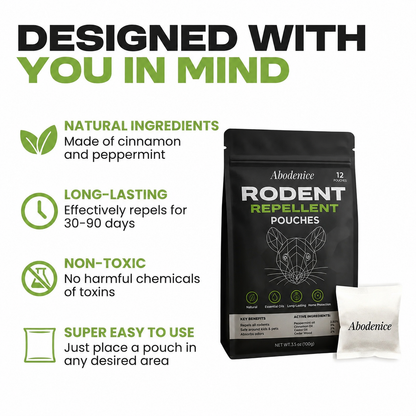 Abodenice® Natural Rodent Repellent Pouches