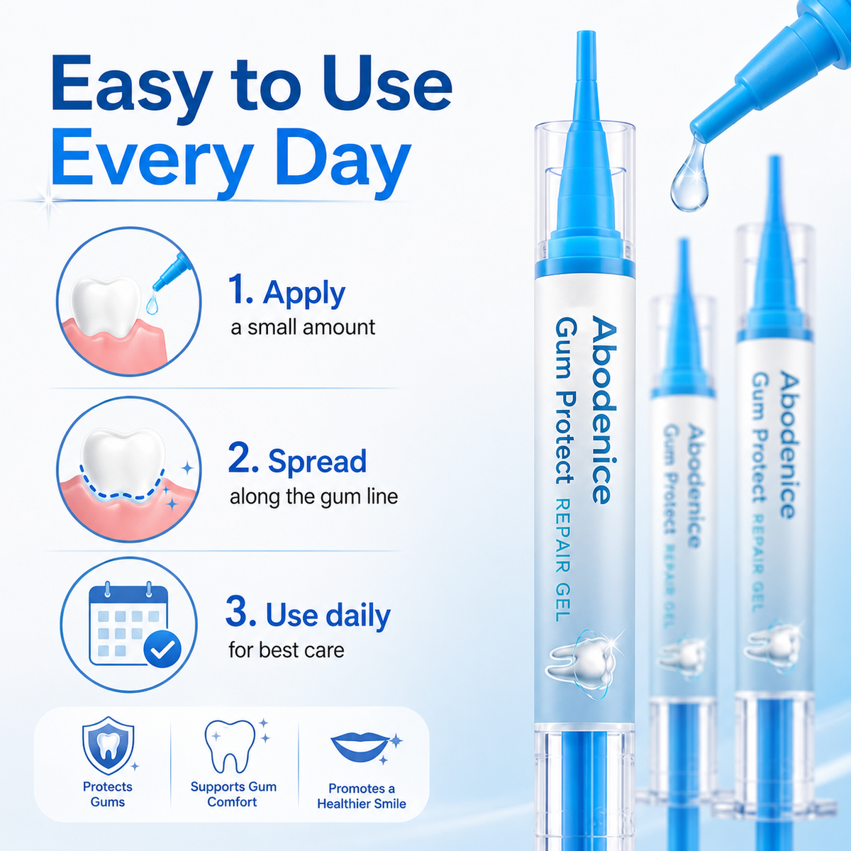 Abodenice™ Gum Protect Repair Gel — Precision Care for Sensitive Gums & Gum Lines