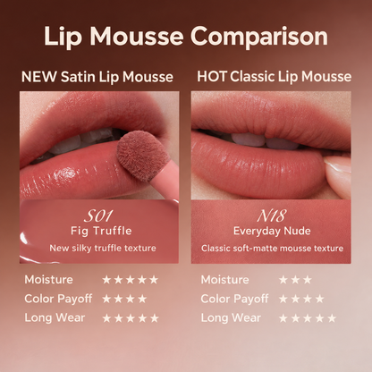 Soft-Blur Velvet Matte Lip Cream – Buildable Cushion Lip Color, 10 Shades