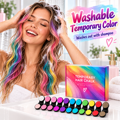 🔥Last Day 50% OFF - 🌈12-Color Temporary Hair Chalk Applicator Set