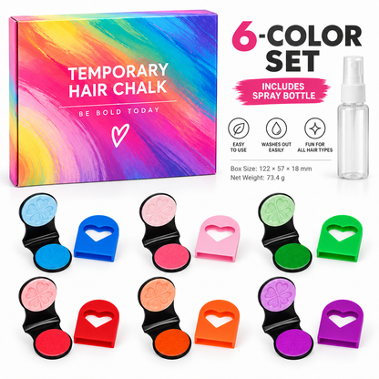 🔥Last Day 50% OFF - 🌈12-Color Temporary Hair Chalk Applicator Set