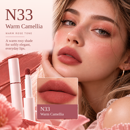 Soft-Blur Velvet Matte Lip Cream – Buildable Cushion Lip Color, 10 Shades