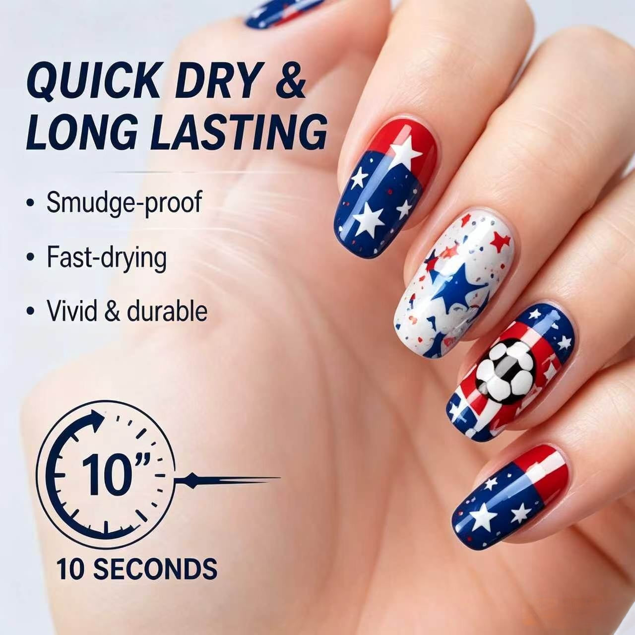Game Day Fan Nail Art Kit – 12 Vibrant Colors for Stunning Team-Inspired Nails