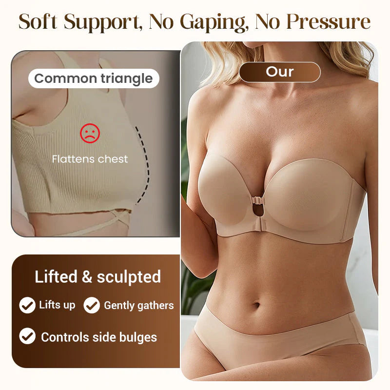 💞Seamless Front Closure Bra With Adjustable Straps